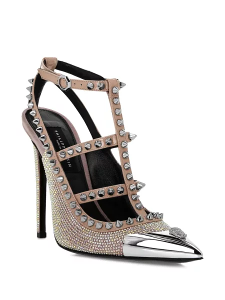 Iš natūralios odos sandalai Philipp Plein