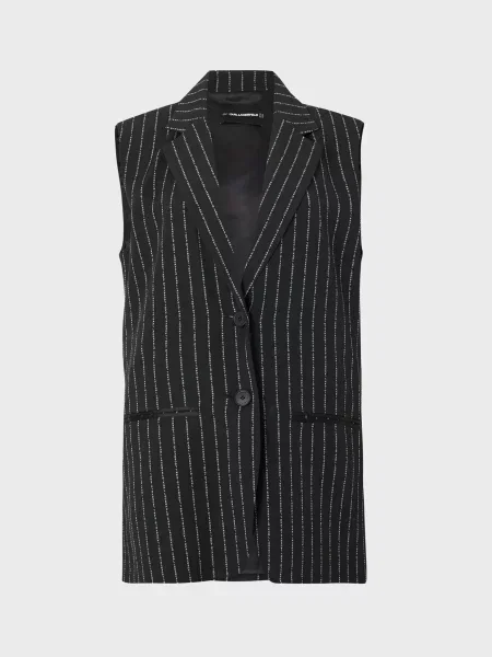 Смугастий жилет Karl Lagerfeld чорний
