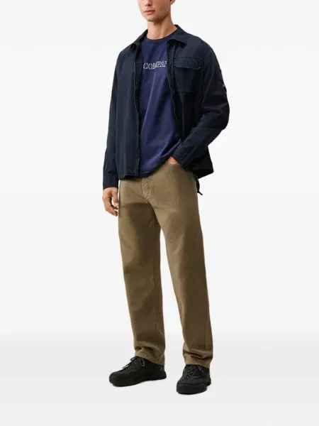 Krátký tričko C.p. Company jersey s autogramem modré