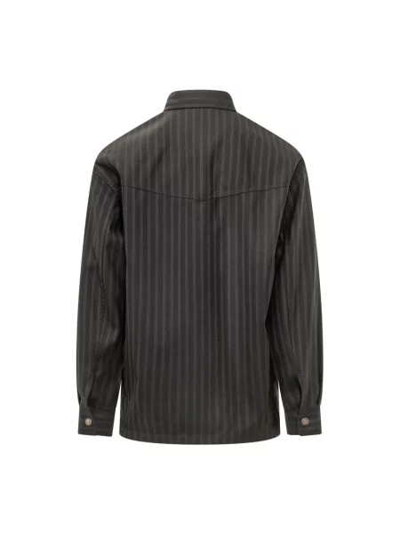 Koszula Versace casual czarna