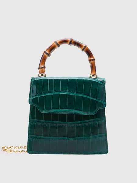 Шкіряна сумка Bochicchio зелена