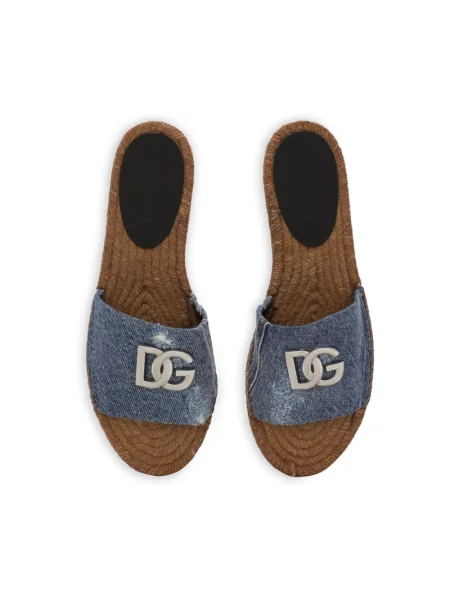 Klapki Dolce And Gabbana niebieskie