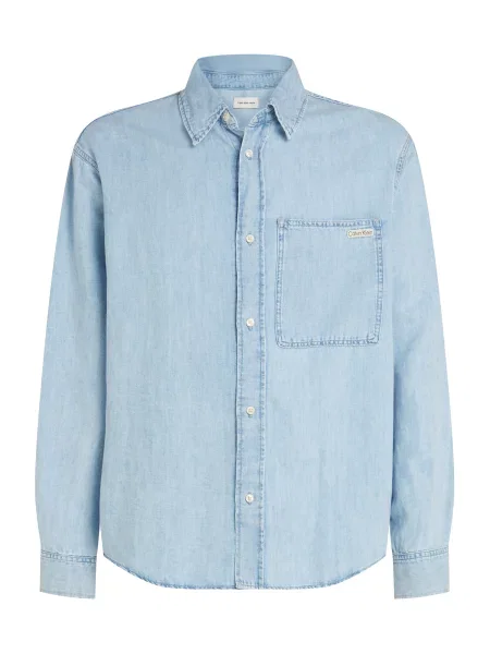 Calvin Klein Jeans cămașă de blugi albastru
