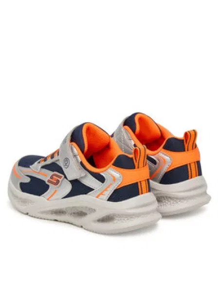 Sneakersy Skechers Meteor-Lights Glow-Strider Stříbrná