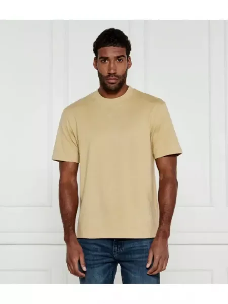 HUGO Tricou Dapolino | Relaxed fit maro