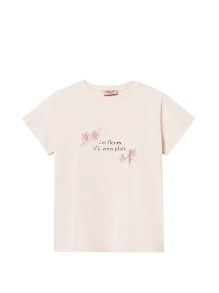Tricou Twinset cu imagine roz