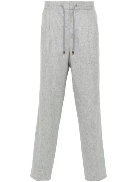 Pantaloni Brunello Cucinelli de lână gri