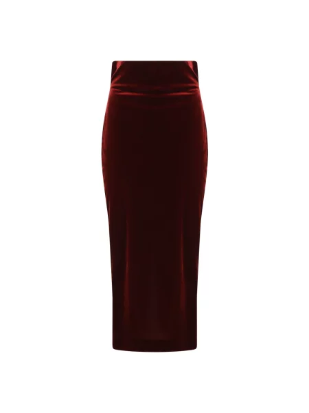 Spódnica midi Alberta Ferretti czerwona