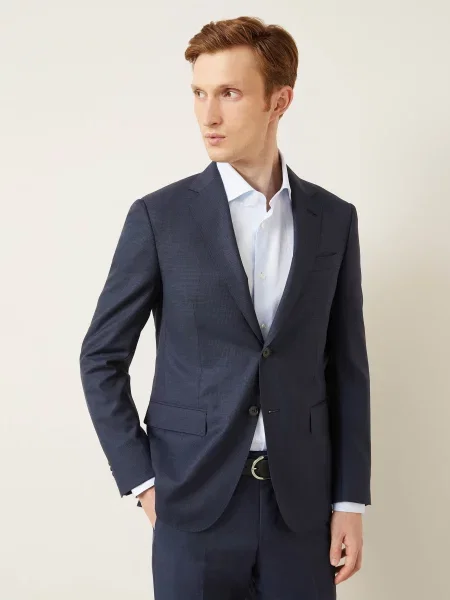 Zegna Garnitur Extra Slim Fit blau granatowy