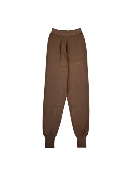 Dzianinowe spodnie Hinnominate brązowe