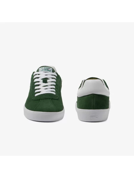 Lacoste Skórzane Sneakersy Baseshot zielone
