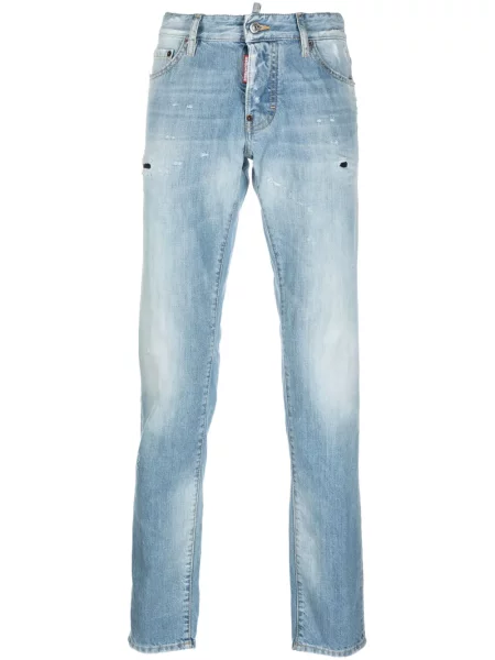 Blugi Dsquared2 cu talie joasă albastru
