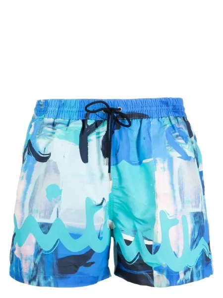 Slip de baie Paul Smith cu imagine albastru