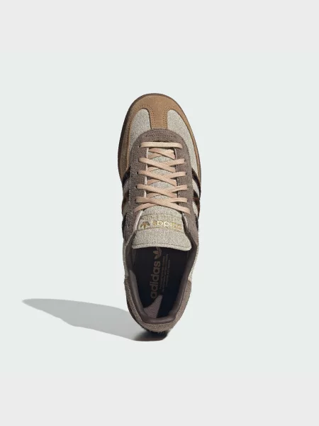 Кожаные кеды Adidas бежевые