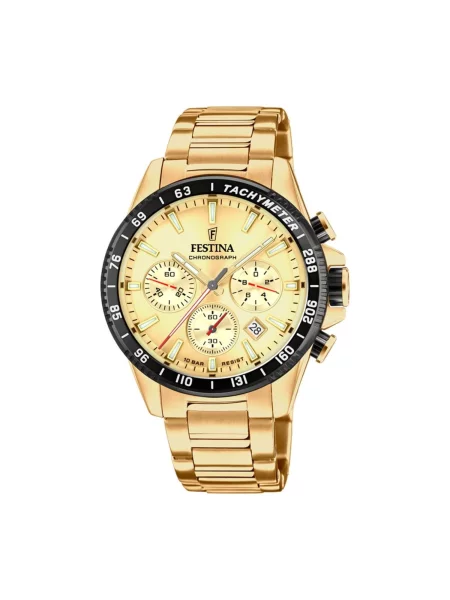 FESTINA Analogové hodinky Chronograph Timeless Chronograph' béžová