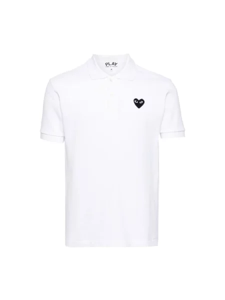 Koszulka polo Comme Des Garcons biała