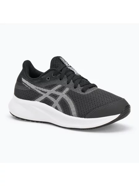 Детски обувки за бягане ASICS Patriot 13 GS graphite grey/white бяло