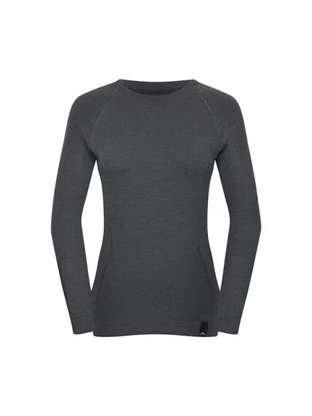 Koszulka longsleeve termoaktywna bezszwowa Fjord Nansen Oxiva Merino szara