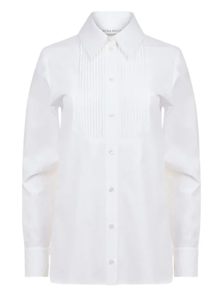 Cămașă Nina Ricci din poplin alb