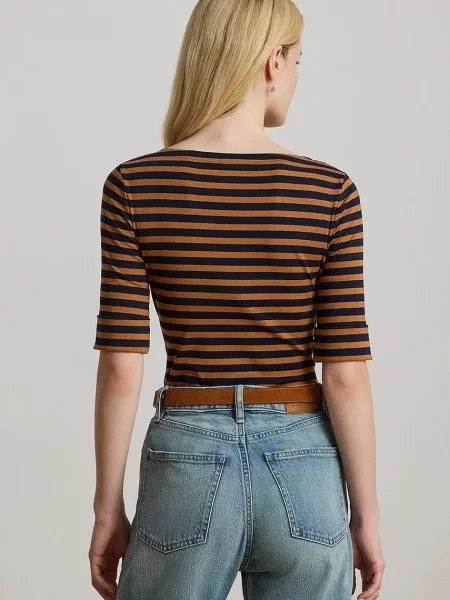 Блузка Lauren Ralph Lauren візерунок коричневий