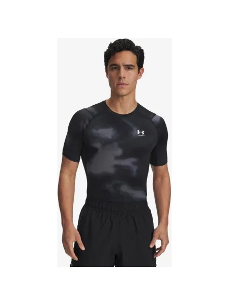 Koszulka Under Armour Printed HeatGear szary XXL czarny