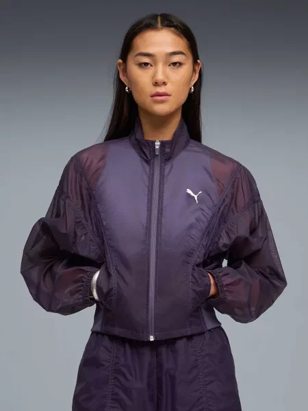 Демисезонная куртка Puma фиолетовая