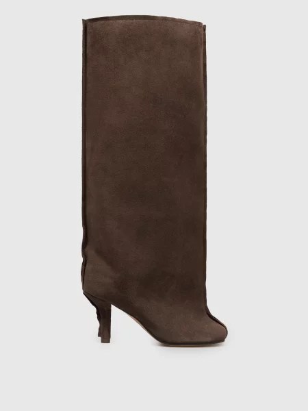 Замшеві чоботи Maison Margiela Mm6 коричневі
