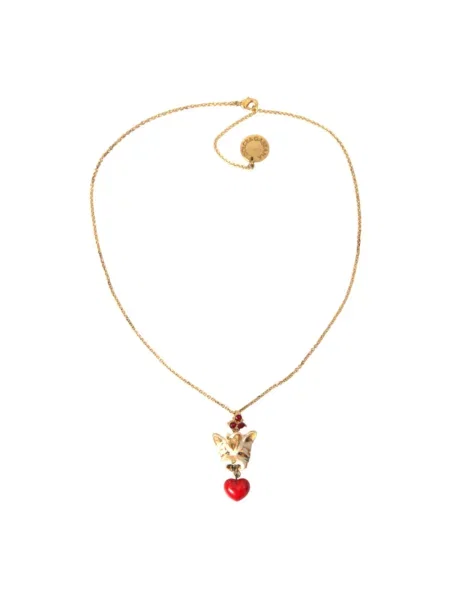Naszyjnik Dolce And Gabbana w serca żółty
