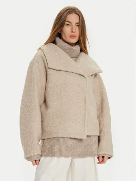 Gina Tricot Geacă Oversize bej