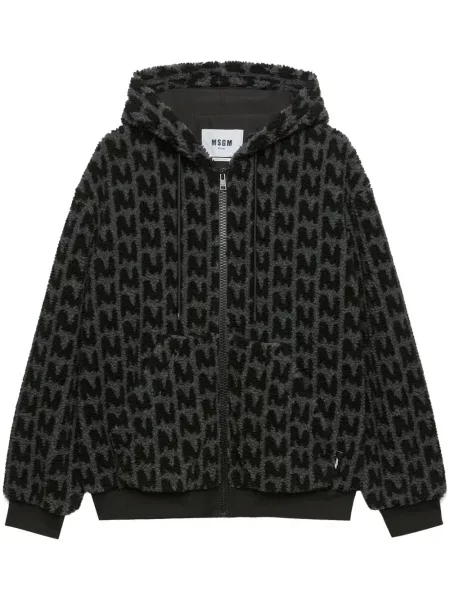 Mikina s kapucí Msgm šedá