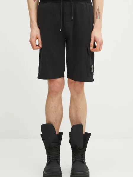C.P. Company pantaloni scurți din negru