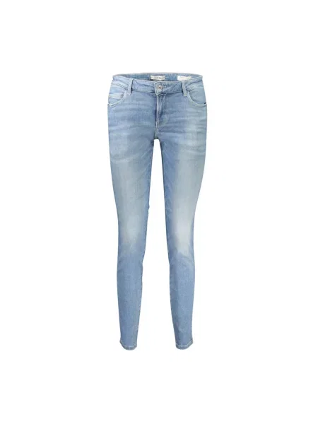 Skinny jeansy skinny Guess niebieskie
