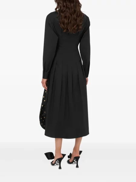 Rochie Moschino cu buline plisată de costum negru