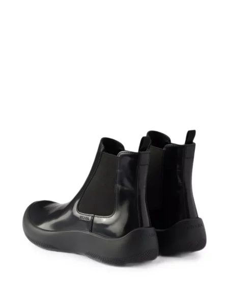 Botine chelsea Prada din piele negru