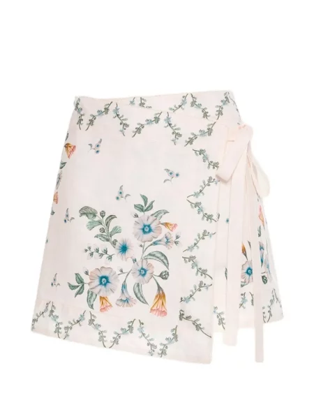 Fusta mini Agua By Agua Bendita cu model floral cu imagine