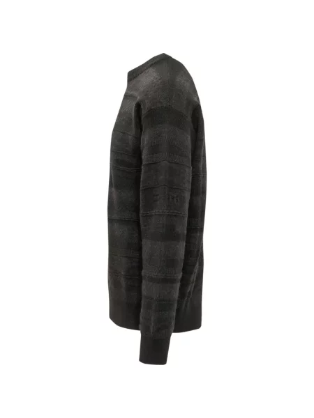 Pulover Laneus cu decolteu rotund negru
