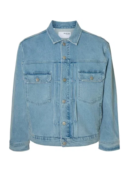 SELECTED Geacă de primăvară-toamnă SLHJEREMY deschis albastru