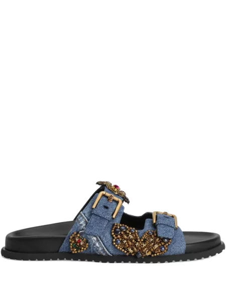 Sandály Dolce & Gabbana s korálky modré