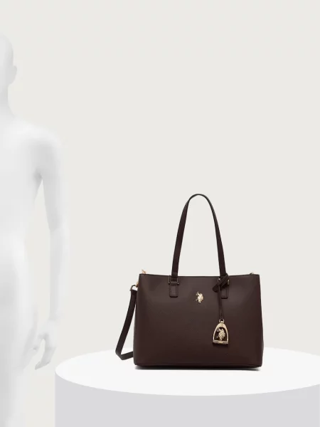 Műbőr kézitáska U.s. Polo Assn. barna