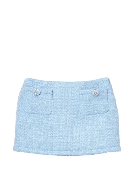 Fusta mini Marc Jacobs din tweed albastru