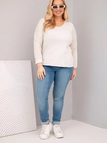 Top Kesi Włoski cu decolteu în V lung