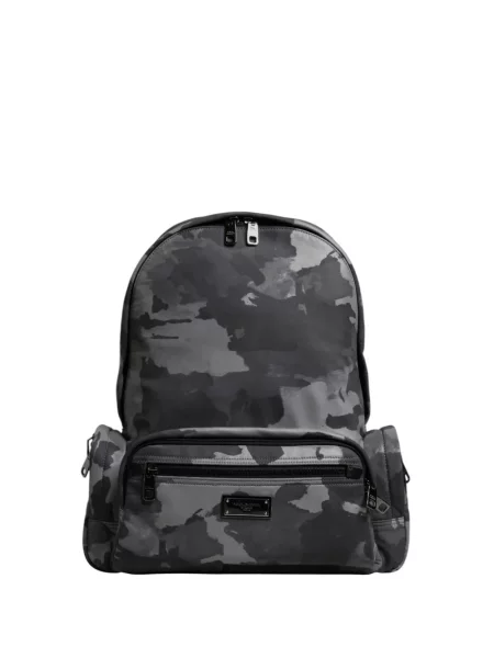 Rucsac Dolce & Gabbana cu imagine cu model camuflaj gri