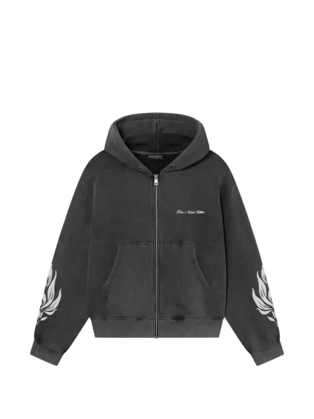 Hoodie Don't Waste Culture με σχέδιο μαύρο