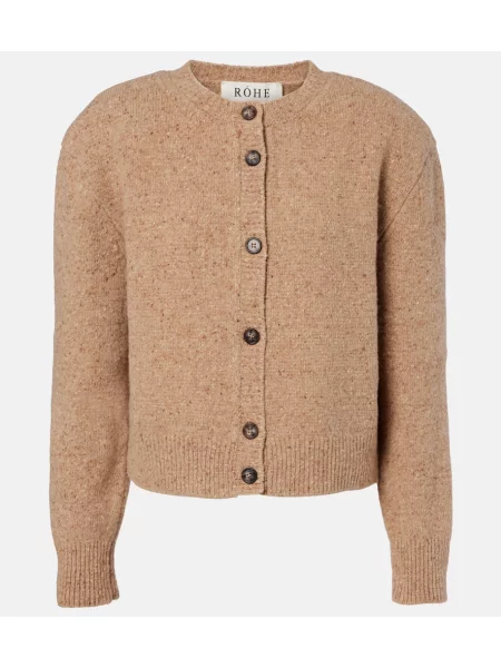 Cardigan Róhe de lână maro
