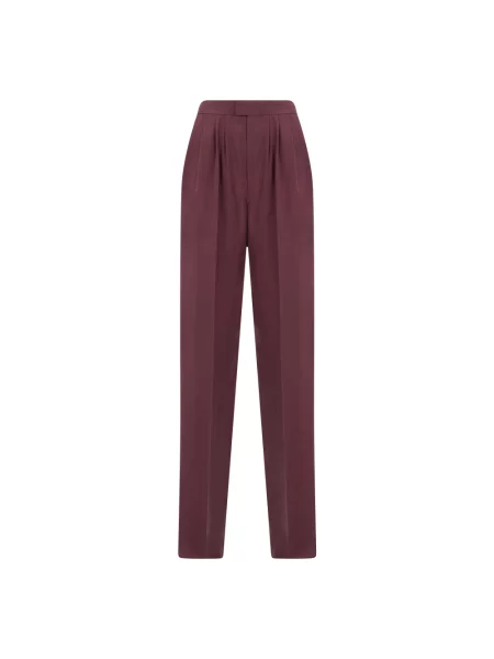 Spodnie Saint Laurent fioletowe