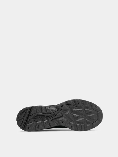 Кожаные повседневные кроссовки New Balance черные