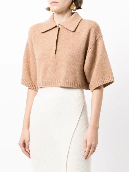 Top Cashmere In Love z kaszmiru o krotszym kroju brązowy