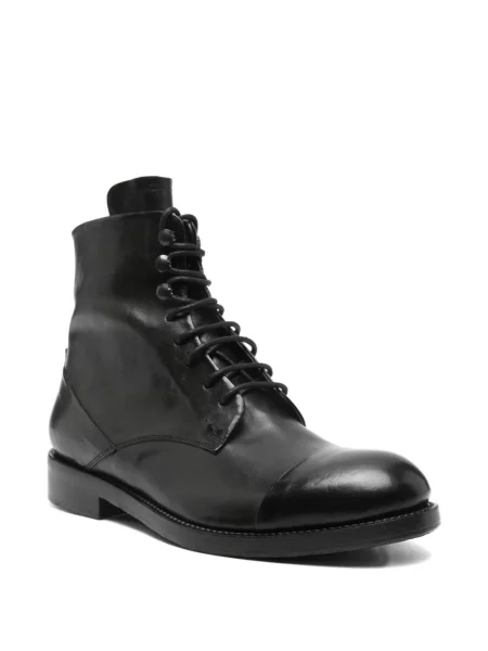 Botine Leqarant cu șireturi din dantelă negru