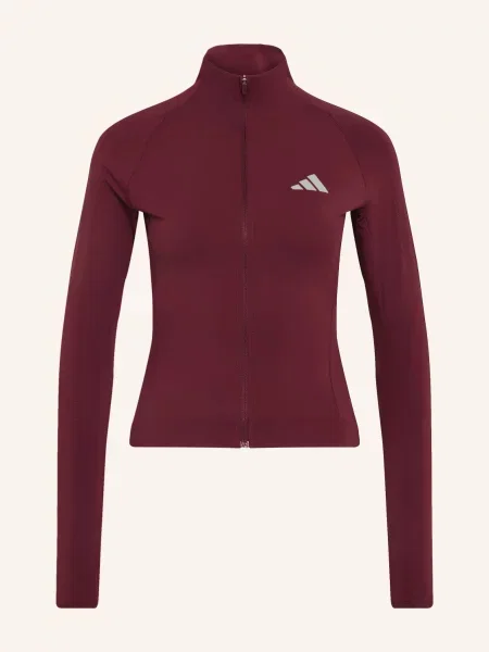 Adidas Běžecká Bunda tmavě červená