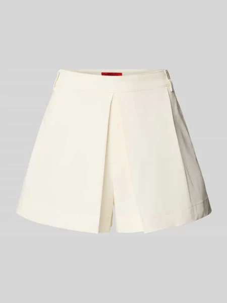 Bermudy w kroju regular fit z mieszanki bawełny model MAESTRO' Max&co. białe